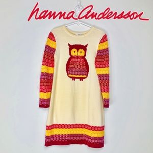 Hanna Andersson Owl Knit Sweater Size 5